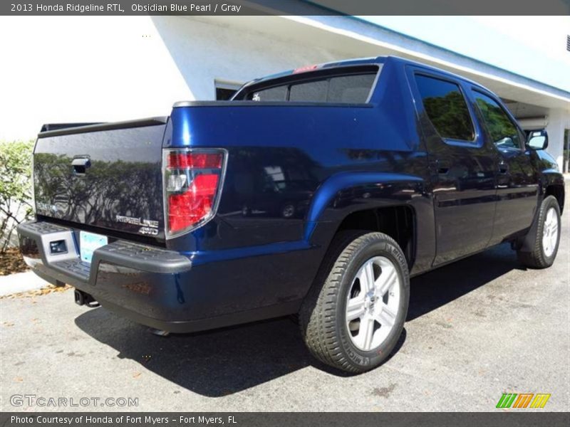 Obsidian Blue Pearl / Gray 2013 Honda Ridgeline RTL