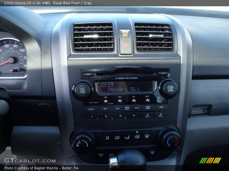 Royal Blue Pearl / Gray 2009 Honda CR-V EX 4WD