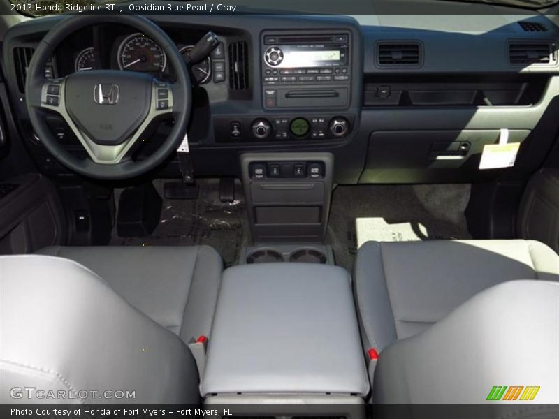 Obsidian Blue Pearl / Gray 2013 Honda Ridgeline RTL