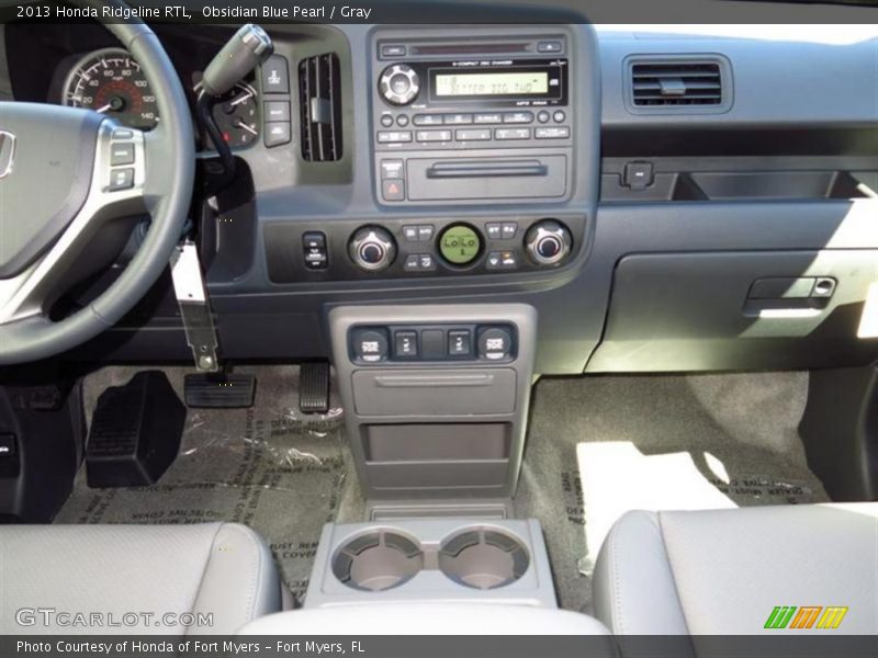 Obsidian Blue Pearl / Gray 2013 Honda Ridgeline RTL