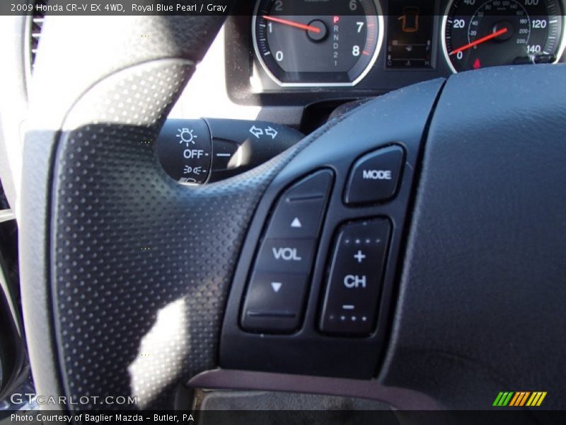 Royal Blue Pearl / Gray 2009 Honda CR-V EX 4WD