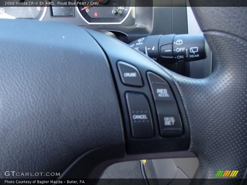 Royal Blue Pearl / Gray 2009 Honda CR-V EX 4WD