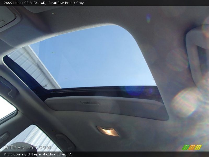 Royal Blue Pearl / Gray 2009 Honda CR-V EX 4WD