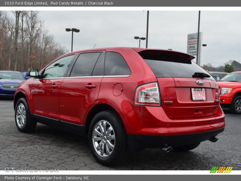 Red Candy Metallic / Charcoal Black 2010 Ford Edge Limited