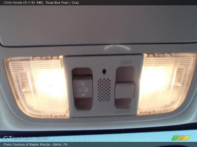 Royal Blue Pearl / Gray 2009 Honda CR-V EX 4WD