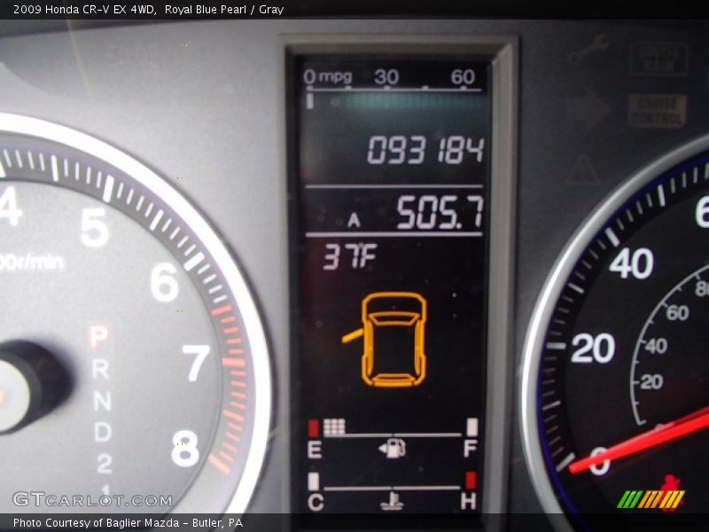 Royal Blue Pearl / Gray 2009 Honda CR-V EX 4WD