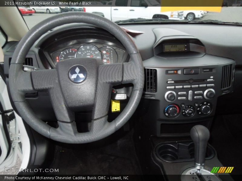 White Pearl / Black 2011 Mitsubishi Endeavor LS