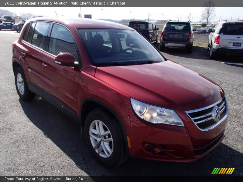 Wild Cherry Metallic / Charcoal 2011 Volkswagen Tiguan S 4Motion