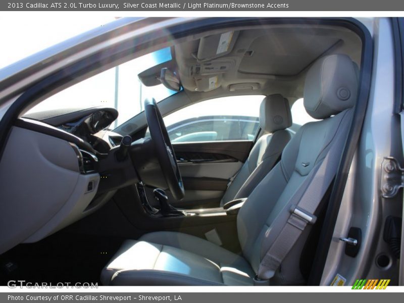 Silver Coast Metallic / Light Platinum/Brownstone Accents 2013 Cadillac ATS 2.0L Turbo Luxury