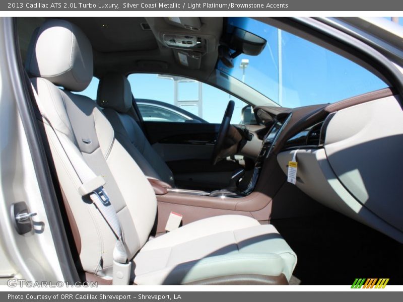 Silver Coast Metallic / Light Platinum/Brownstone Accents 2013 Cadillac ATS 2.0L Turbo Luxury