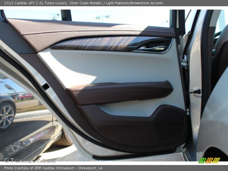 Silver Coast Metallic / Light Platinum/Brownstone Accents 2013 Cadillac ATS 2.0L Turbo Luxury