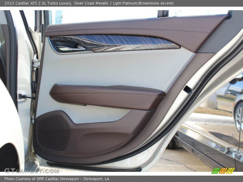 Silver Coast Metallic / Light Platinum/Brownstone Accents 2013 Cadillac ATS 2.0L Turbo Luxury