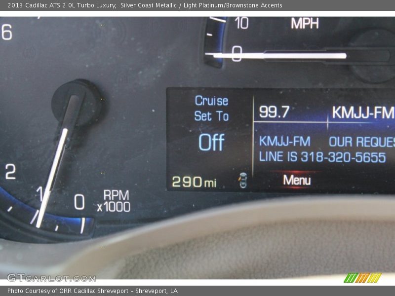 Silver Coast Metallic / Light Platinum/Brownstone Accents 2013 Cadillac ATS 2.0L Turbo Luxury
