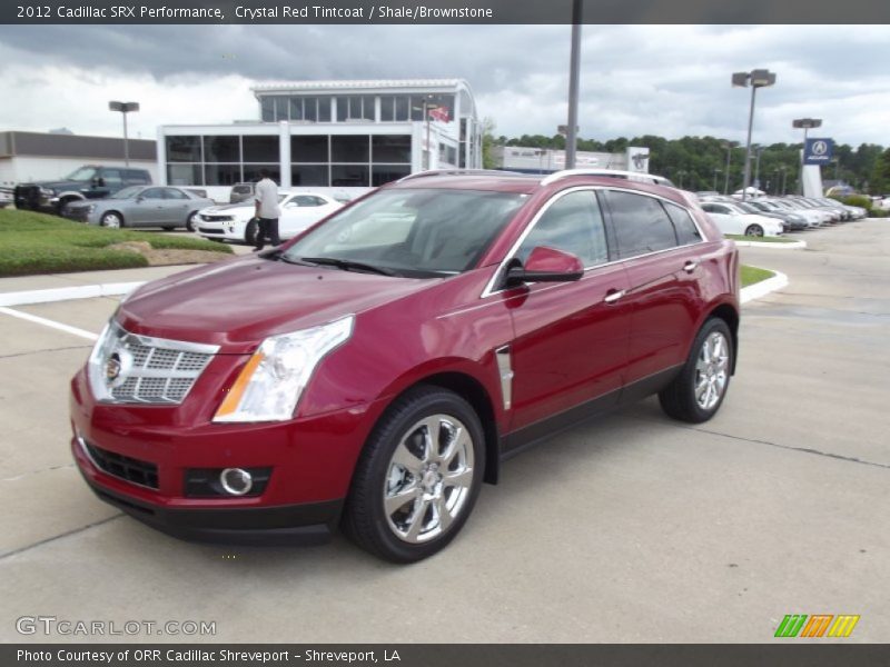Crystal Red Tintcoat / Shale/Brownstone 2012 Cadillac SRX Performance