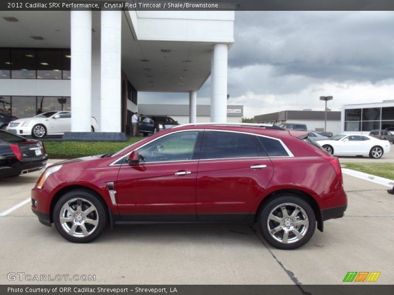 Crystal Red Tintcoat / Shale/Brownstone 2012 Cadillac SRX Performance