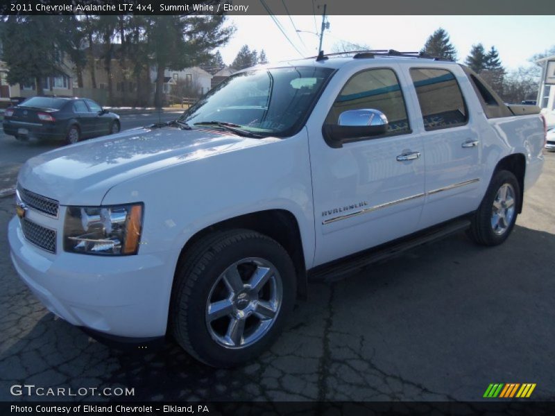 Summit White / Ebony 2011 Chevrolet Avalanche LTZ 4x4