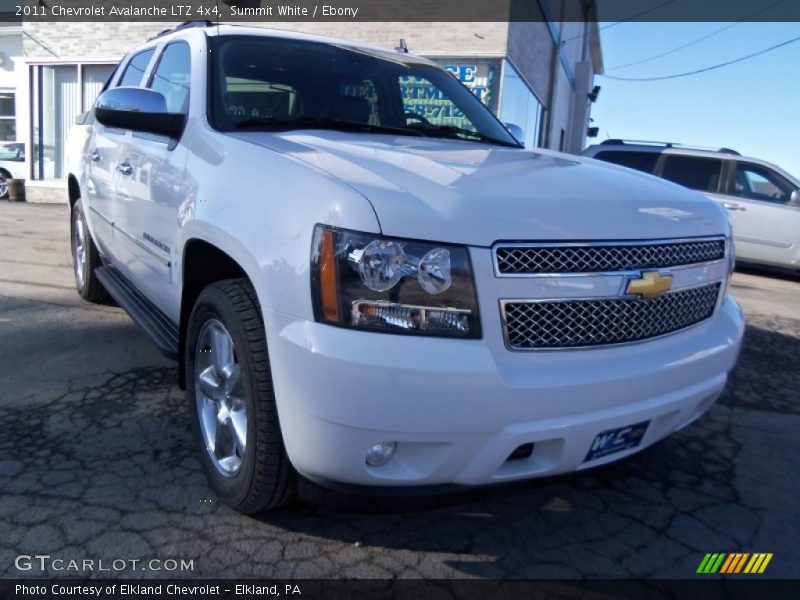 Summit White / Ebony 2011 Chevrolet Avalanche LTZ 4x4