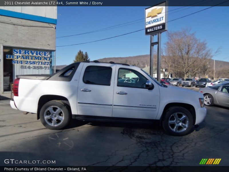 Summit White / Ebony 2011 Chevrolet Avalanche LTZ 4x4