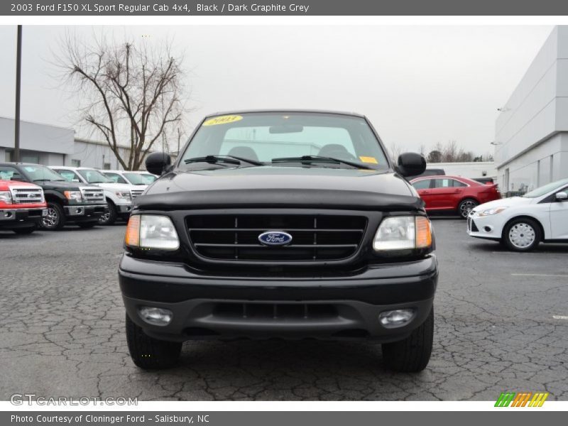 Black / Dark Graphite Grey 2003 Ford F150 XL Sport Regular Cab 4x4