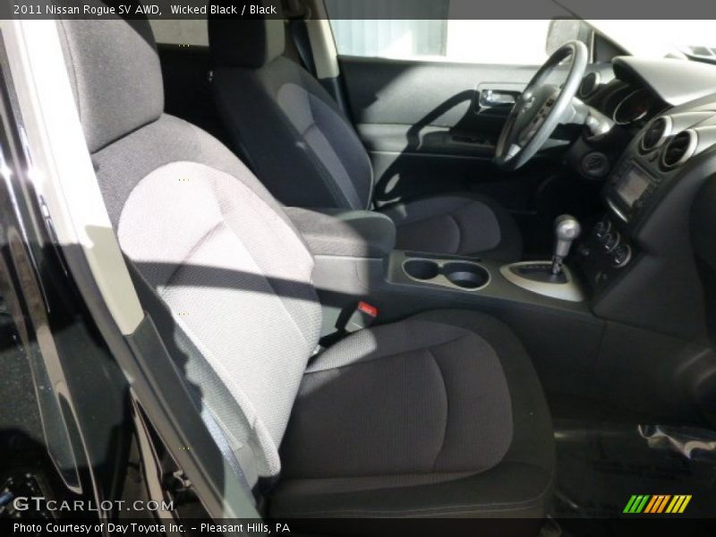 Wicked Black / Black 2011 Nissan Rogue SV AWD