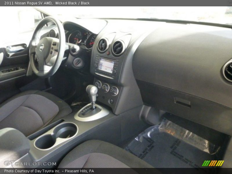 Wicked Black / Black 2011 Nissan Rogue SV AWD
