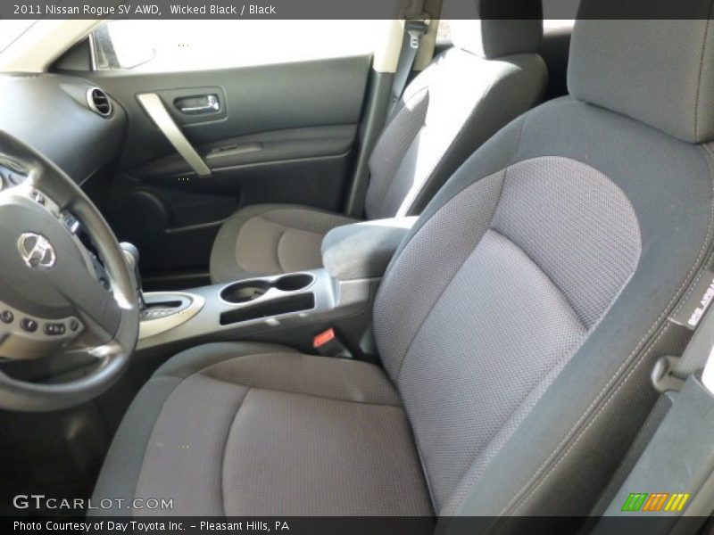 Wicked Black / Black 2011 Nissan Rogue SV AWD