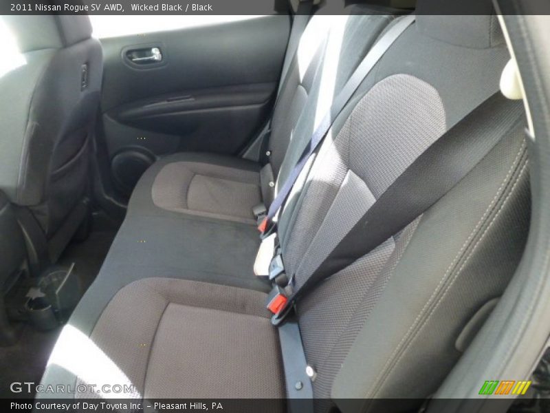 Wicked Black / Black 2011 Nissan Rogue SV AWD