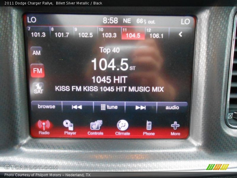 Billett Silver Metallic / Black 2011 Dodge Charger Rallye