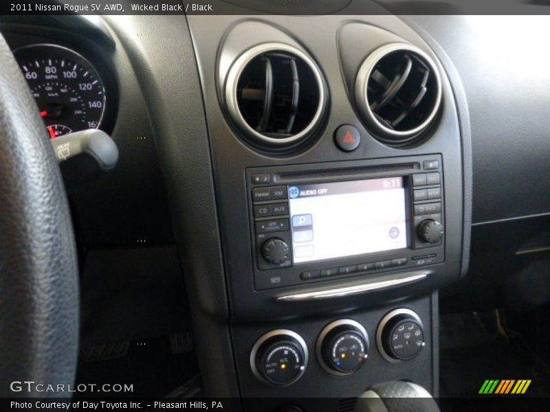 Wicked Black / Black 2011 Nissan Rogue SV AWD