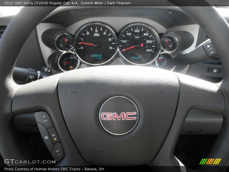 Summit White / Dark Titanium 2012 GMC Sierra 2500HD Regular Cab 4x4