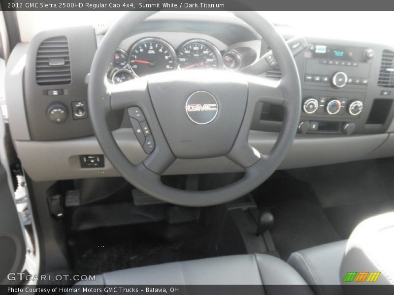 Summit White / Dark Titanium 2012 GMC Sierra 2500HD Regular Cab 4x4