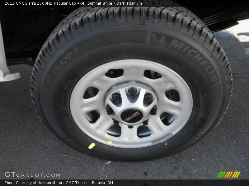 Summit White / Dark Titanium 2012 GMC Sierra 2500HD Regular Cab 4x4