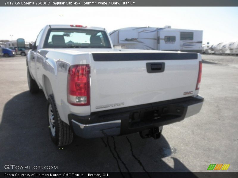 Summit White / Dark Titanium 2012 GMC Sierra 2500HD Regular Cab 4x4