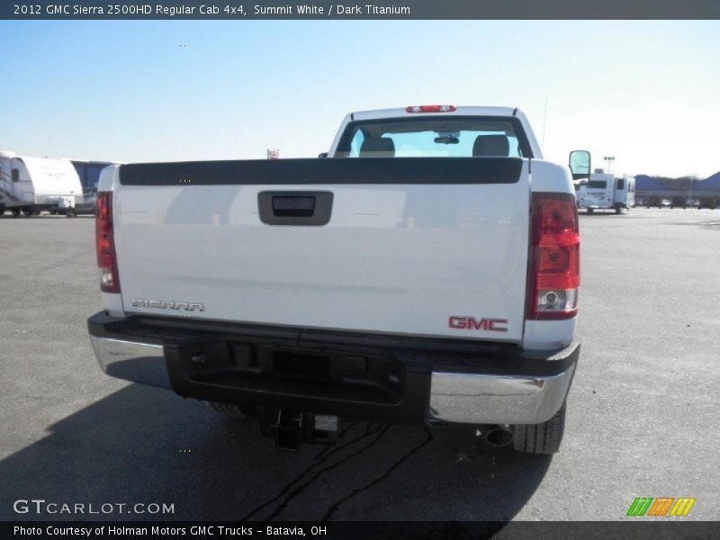 Summit White / Dark Titanium 2012 GMC Sierra 2500HD Regular Cab 4x4