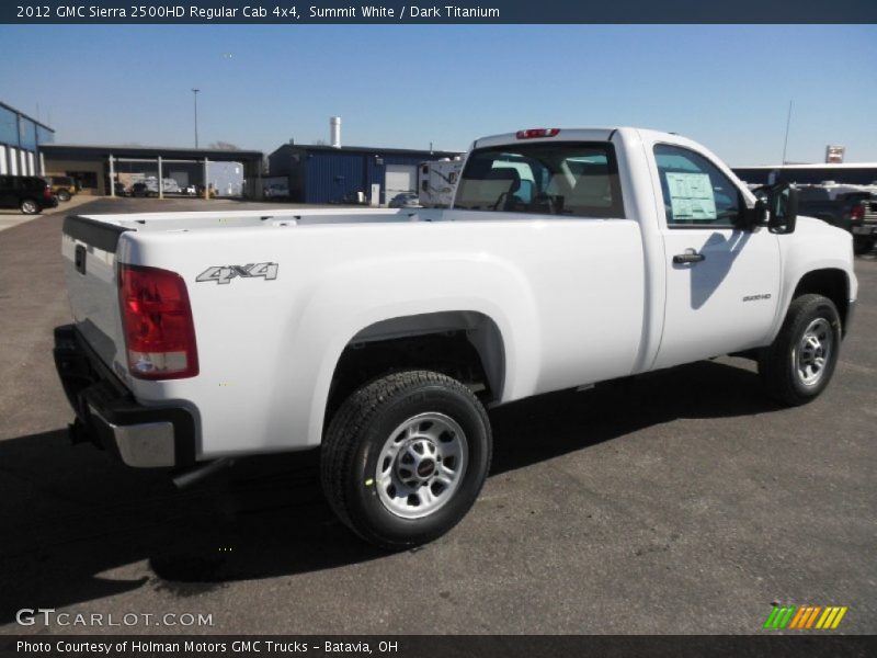 Summit White / Dark Titanium 2012 GMC Sierra 2500HD Regular Cab 4x4