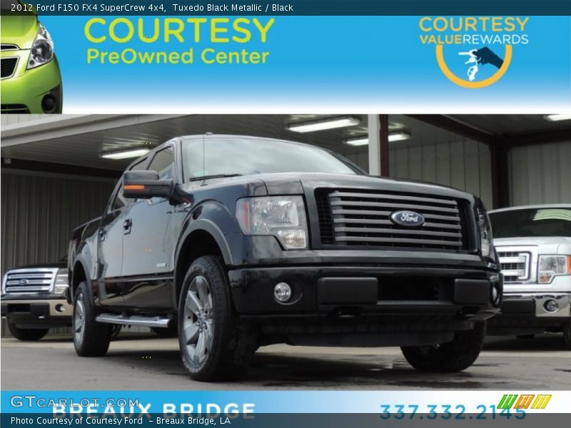 Tuxedo Black Metallic / Black 2012 Ford F150 FX4 SuperCrew 4x4