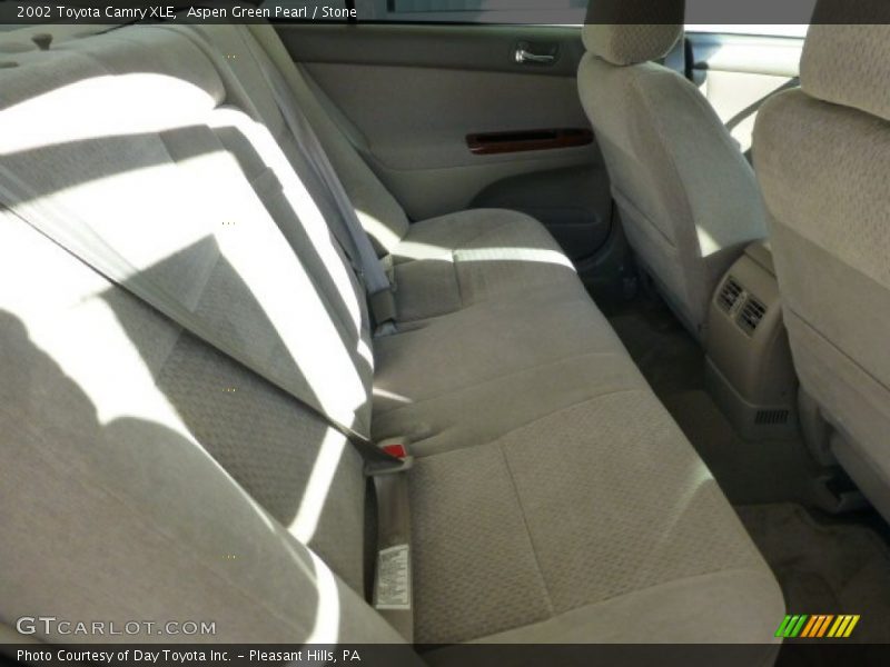 Aspen Green Pearl / Stone 2002 Toyota Camry XLE