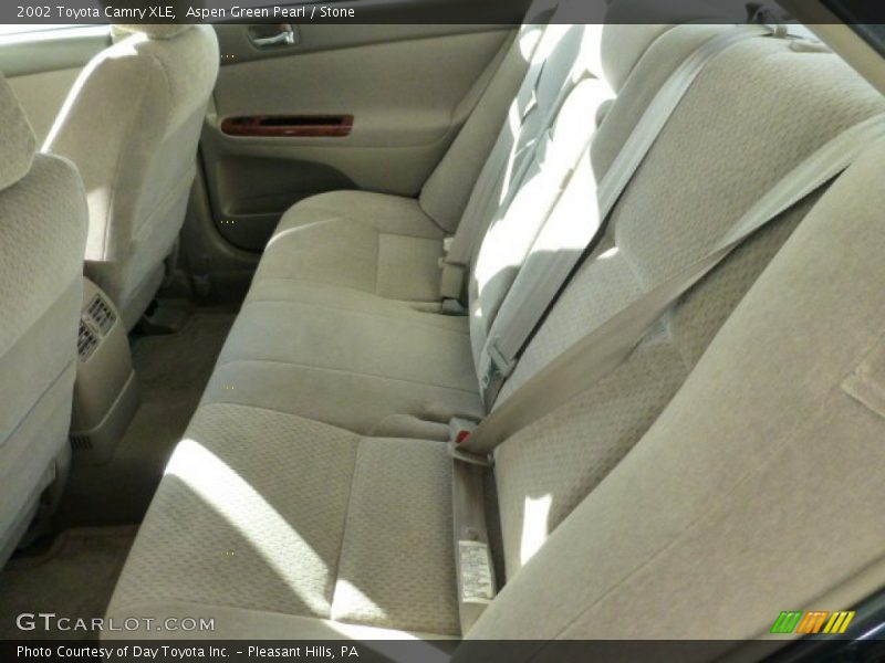Aspen Green Pearl / Stone 2002 Toyota Camry XLE