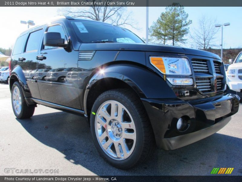 Brilliant Black Crystal Pearl / Dark Slate Gray 2011 Dodge Nitro Heat 4.0