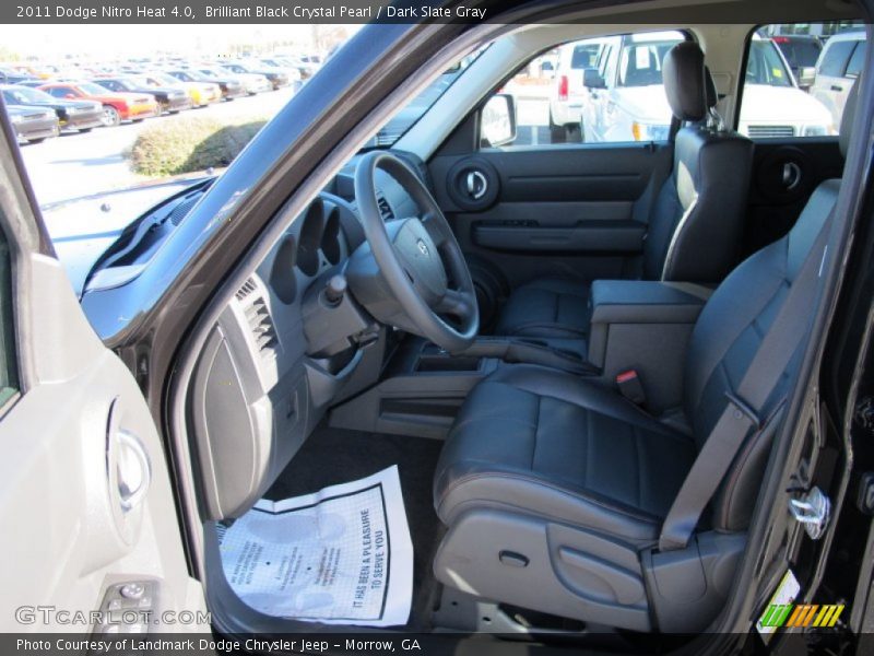 Brilliant Black Crystal Pearl / Dark Slate Gray 2011 Dodge Nitro Heat 4.0