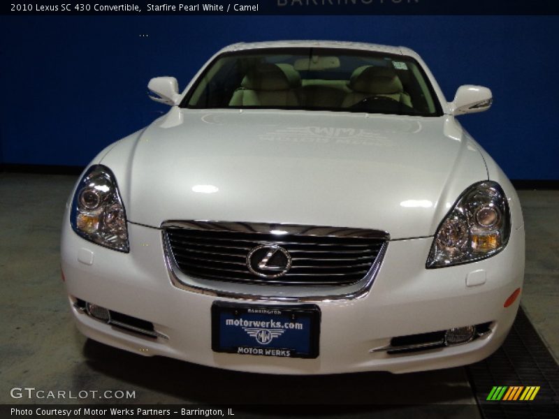 Starfire Pearl White / Camel 2010 Lexus SC 430 Convertible