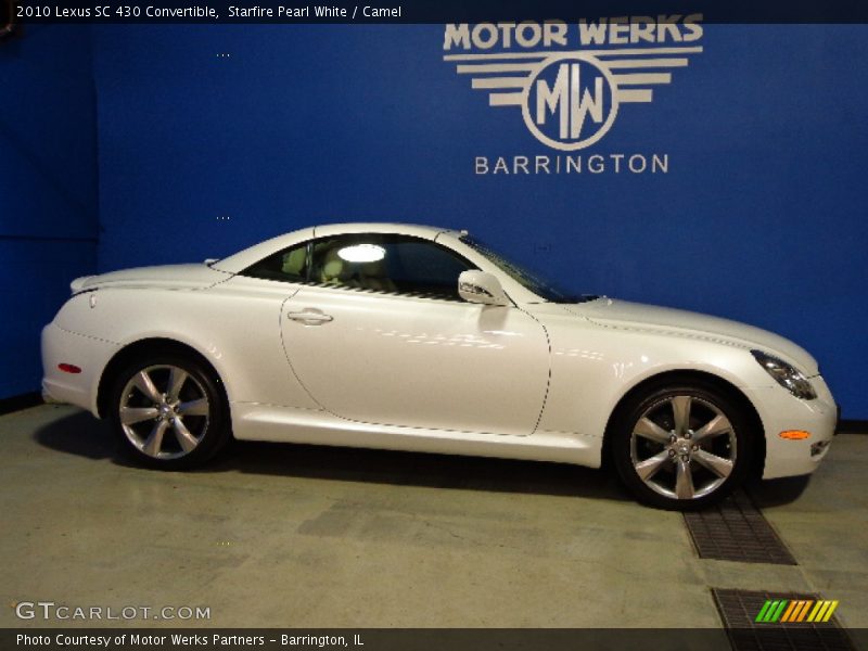 Starfire Pearl White / Camel 2010 Lexus SC 430 Convertible