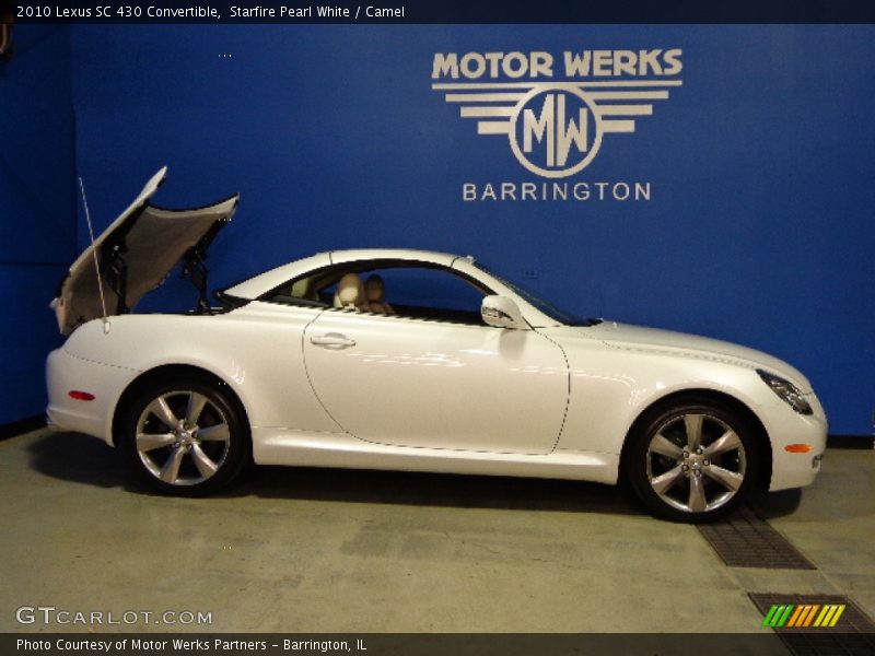 Starfire Pearl White / Camel 2010 Lexus SC 430 Convertible