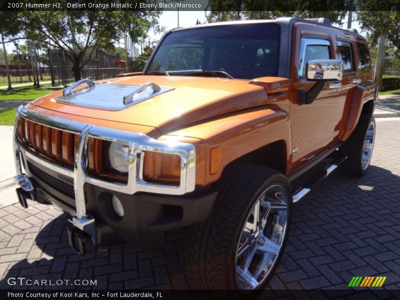 Desert Orange Metallic / Ebony Black/Morocco 2007 Hummer H3