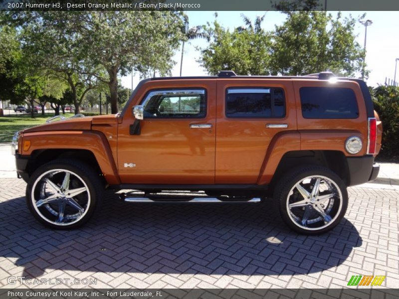Desert Orange Metallic / Ebony Black/Morocco 2007 Hummer H3