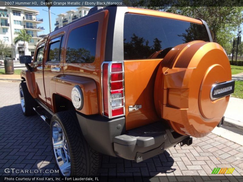 Desert Orange Metallic / Ebony Black/Morocco 2007 Hummer H3