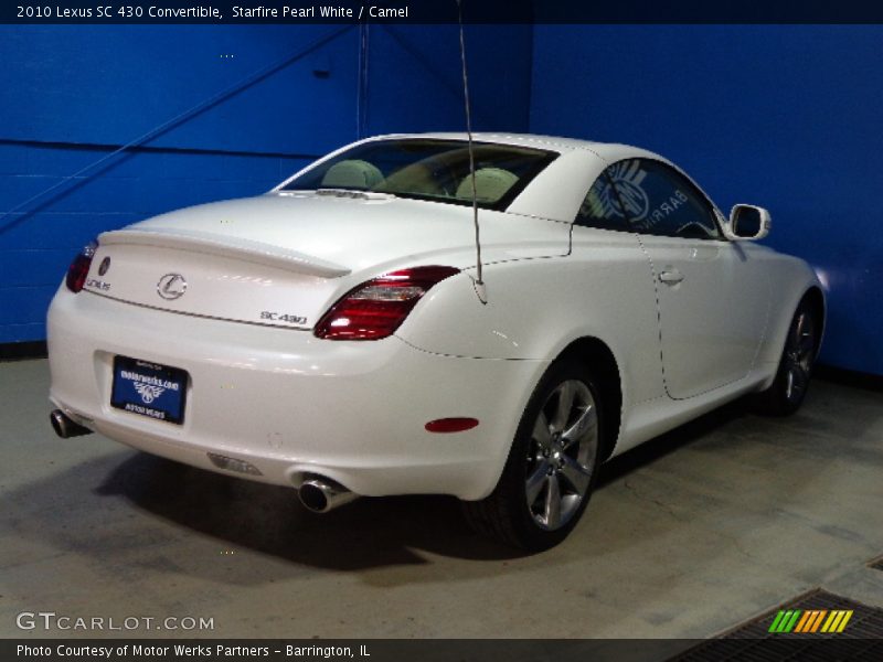 Starfire Pearl White / Camel 2010 Lexus SC 430 Convertible