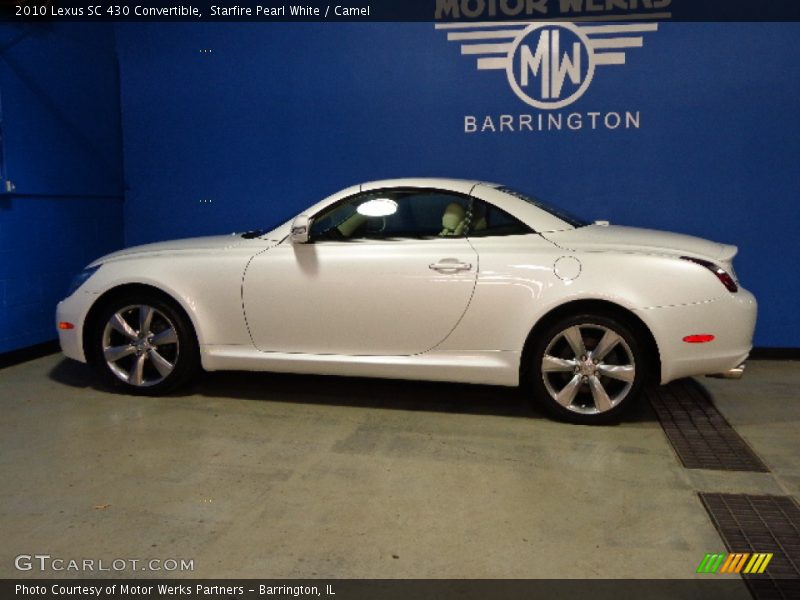 Starfire Pearl White / Camel 2010 Lexus SC 430 Convertible