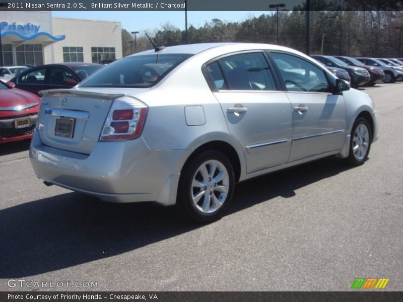 Brilliant Silver Metallic / Charcoal 2011 Nissan Sentra 2.0 SL