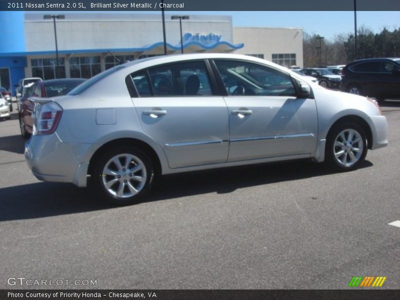 Brilliant Silver Metallic / Charcoal 2011 Nissan Sentra 2.0 SL